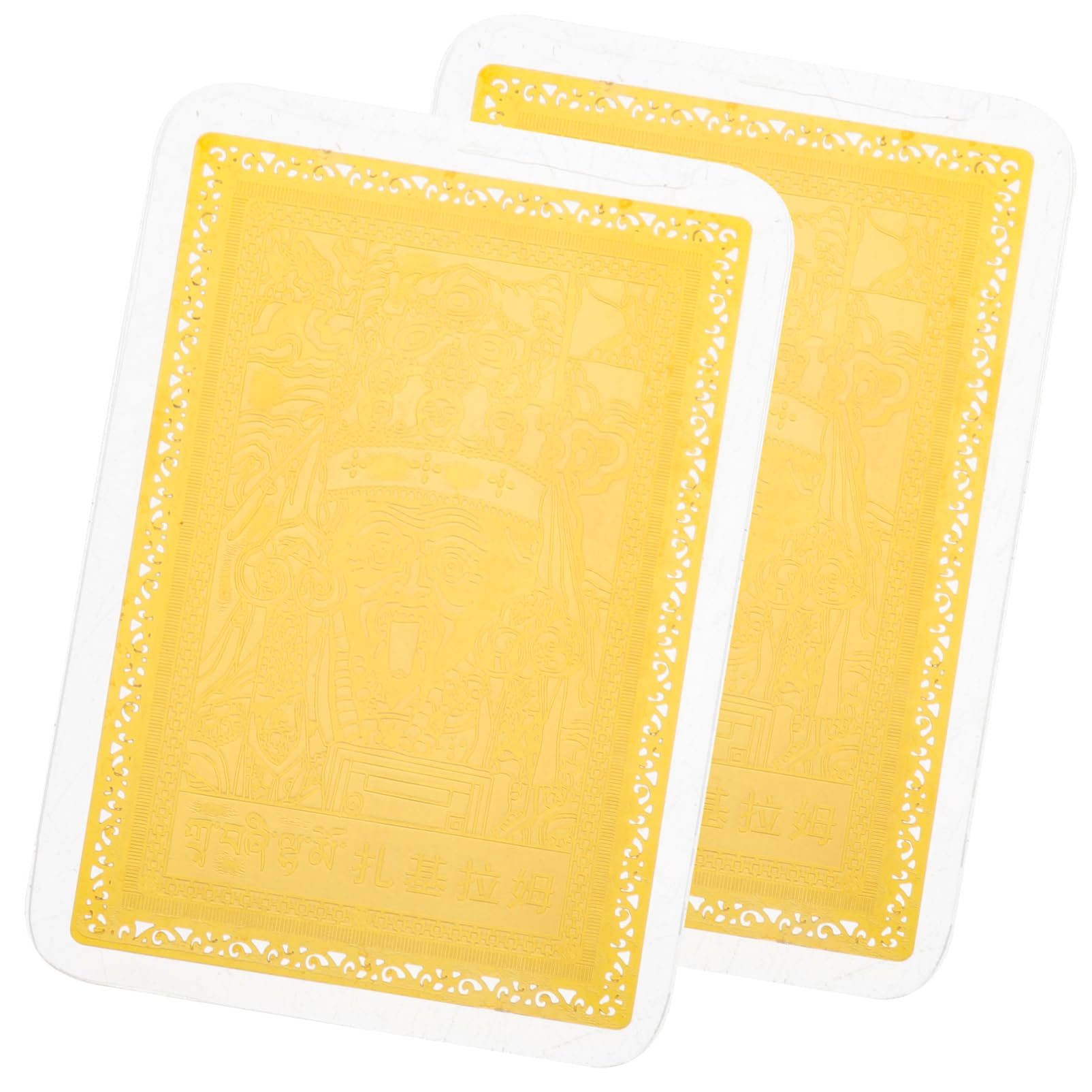 SHOWERORO Traditional Chinese Feng Shui Amulet Card Card for Protection Success Portable