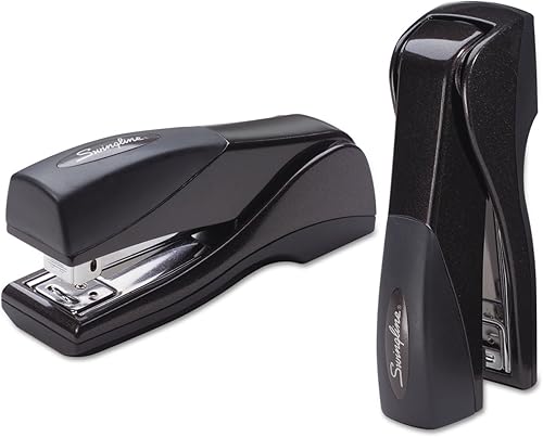 Miniatura 2 de Swingline 87815 Optima Grip - Engrapadora compacta, media tira, capacidad para 25 hojas, grafito