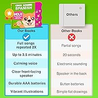 Vista 7 de Libro bilingüe español para bebés con canciones y sonido - Libro musical para niños pequeños de 1 a 3 años Libros de español para niños Juguetes