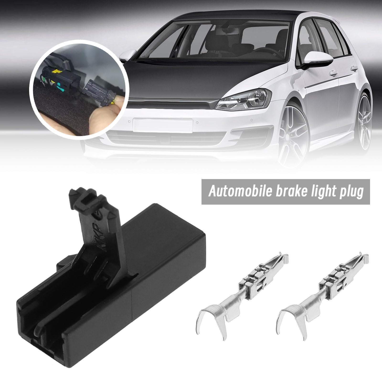 Amazon.com: eMagTech 2X 2 Pins High Mount Brake Light Plug  