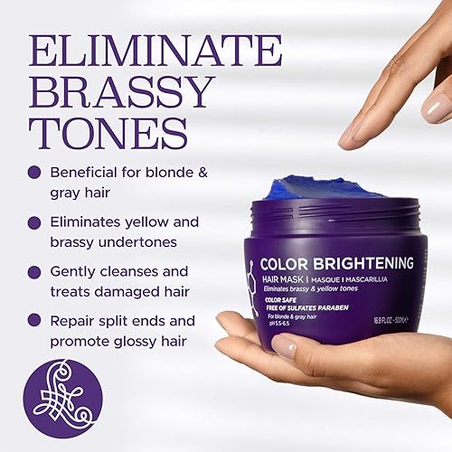 Vista 24 de Luseta Biotin - Mascarilla capilar de colágeno para cabello seco y dañado, 16.9 onzas, tratamiento fortalecimiento y engrosamiento, tratamiento