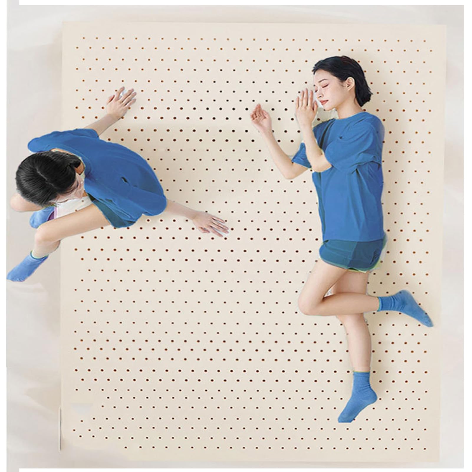 Natural Latex Topper Firm -6 Inch - Twin Size - Durable and Not Easy to Collapse Memory Foam