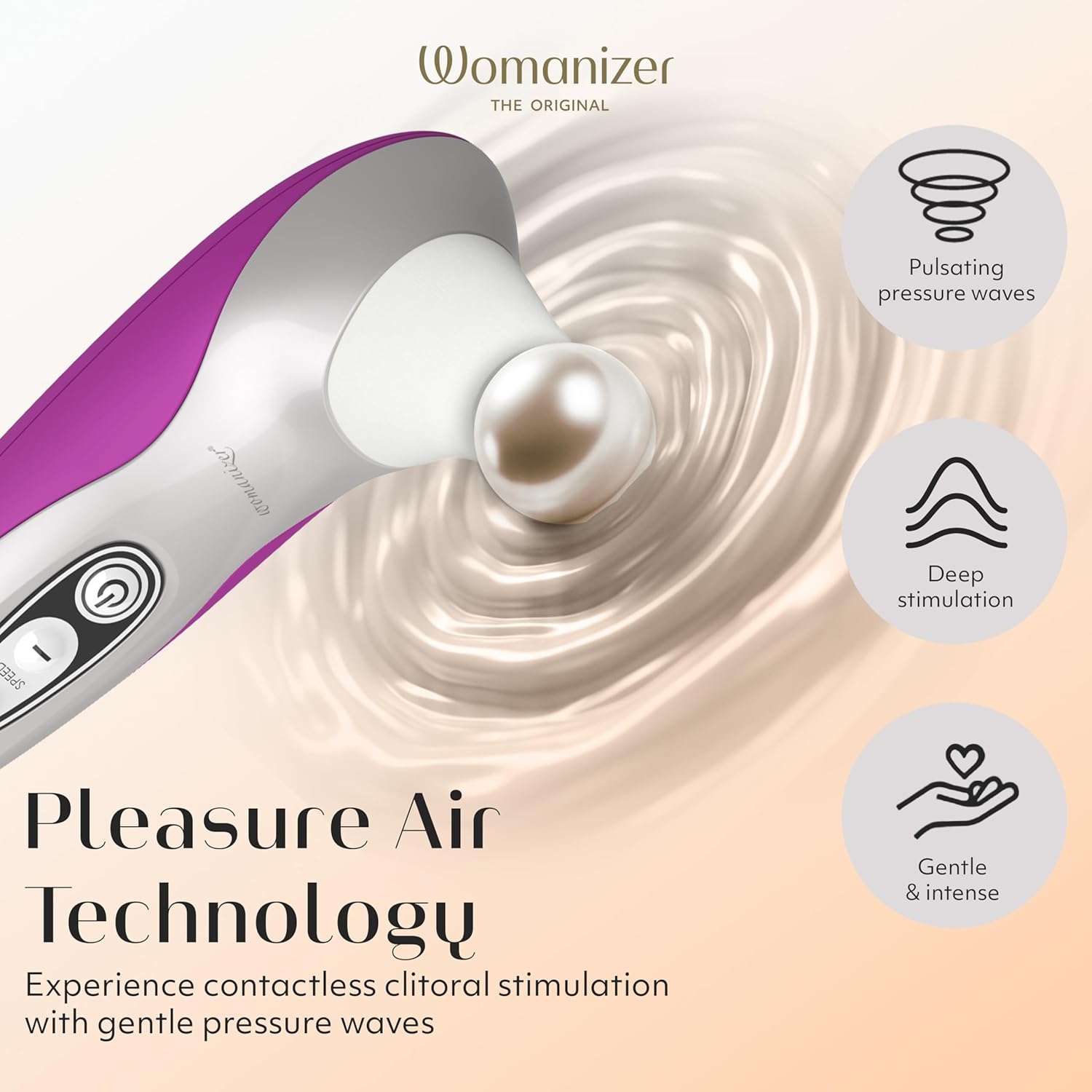 Womanizer Pro40 Clitoris Vibrator Sex Toy | Clit Stimulator with 6 Suction Speeds | Vibrating Dildo Adult Toys for Women | Clit Sucker Sexual Pleasure Tools for Women | Personal Massager | Magenta
