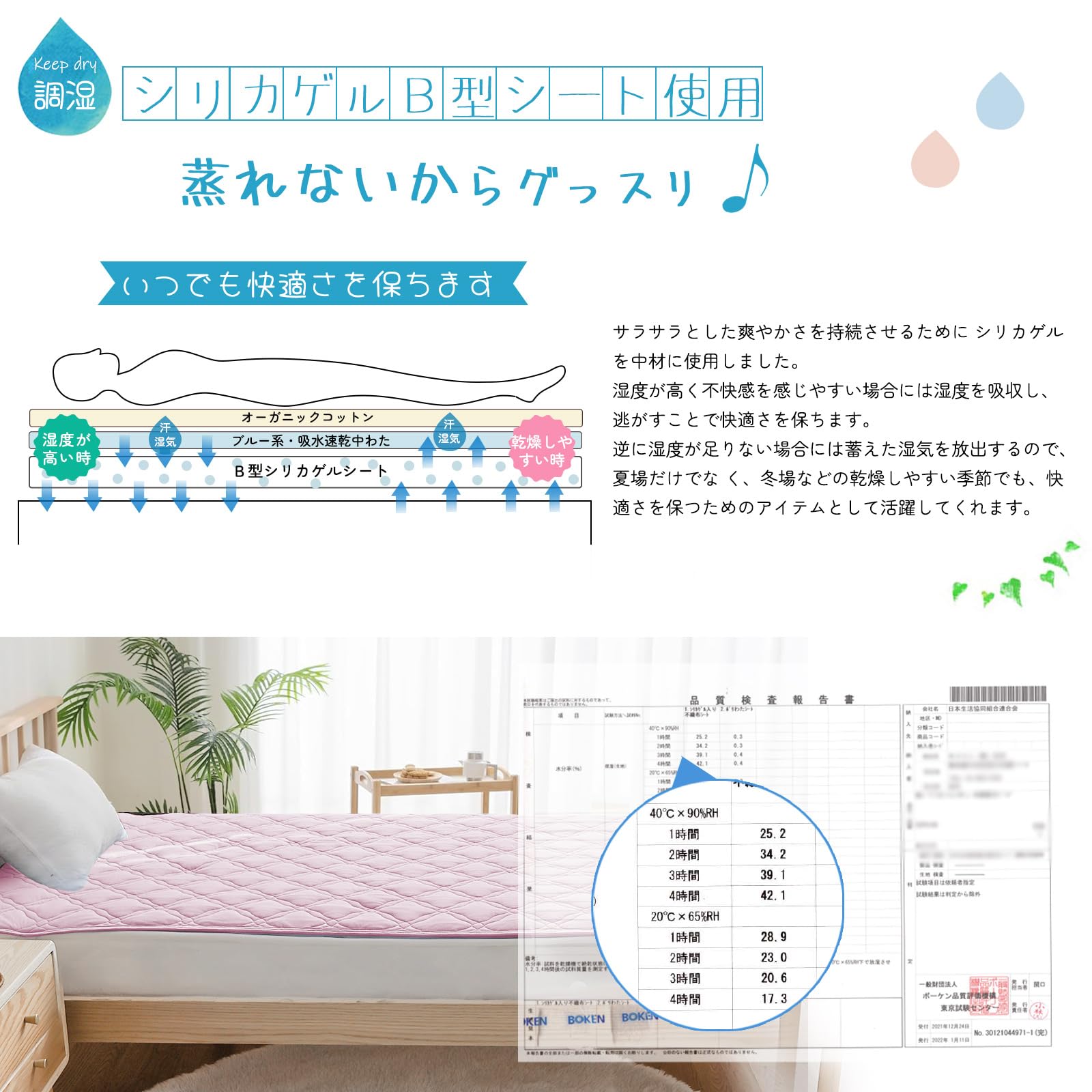 Amazon｜SunshineLife 敷きパッド クイン オーガニックコットン【一枚
