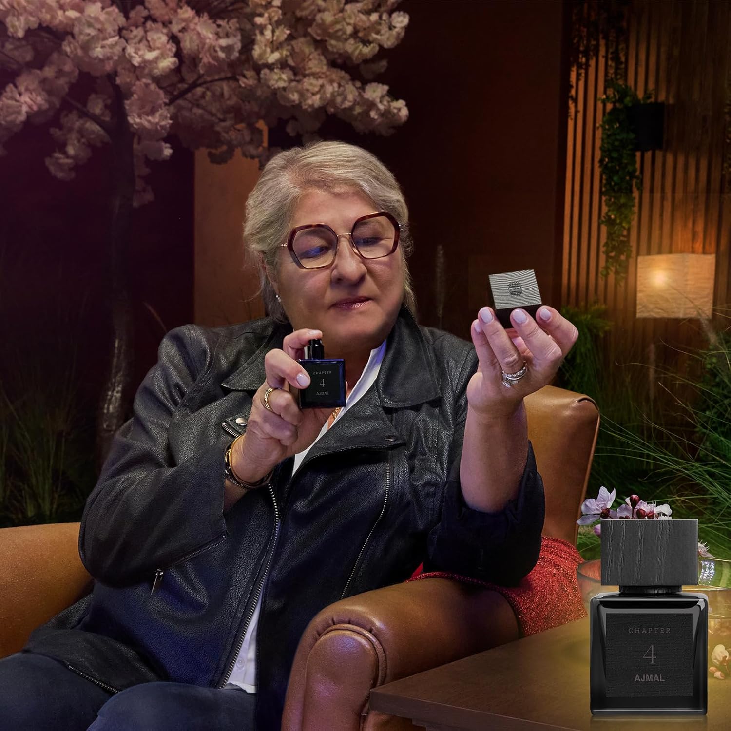 Ajmal Chapter 4 Eau de Parfum for Women, 1.7 fl oz / 50 ml, Long Lasting Floral Oriental Perfume, Crafted in Dubai, Spicy Leather Perfume for Women