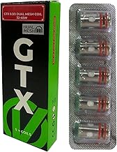For Vaporesso GTX Dual Mesh Coil 5pcs - 0.3Ω(32-45W) for LUXE XR MAX 2, GEN PT80 S, GTX GO 80, SWAG PX80, ARMOUR G, No Nicotine, No E-Liquid