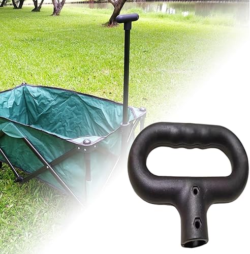 Miniatura 3 de Mango de empuje de carro de carro, mango de empuje plegable de repuesto, práctica manija de carro de mano para pieza de repuesto de carrito de