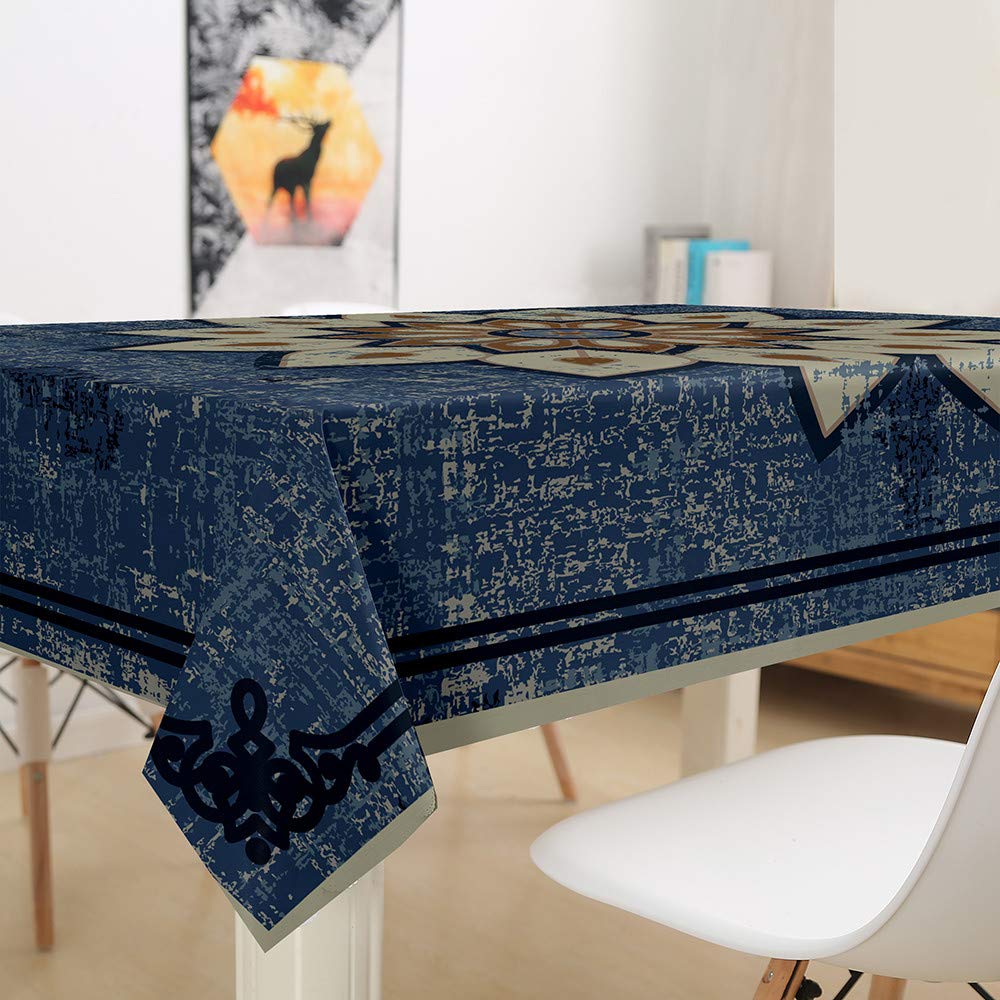 Morbuy Mantel Rectangular Planta Verde 3D Impresión Manteles De Mesa Impermeable Antimanchas Lavable Manteles Para Cocina O Salón Comedor Decoración Del Hogar (Verde Oscuro,140x140cm