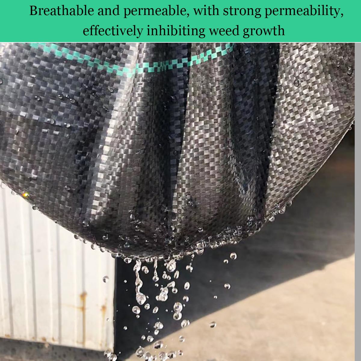 3 x 100FT Malla Antihierbas, 90g/m² Tela Geotextil para Control de Maleza Permeable al Agua Anti-UV Barreras contra Malezas