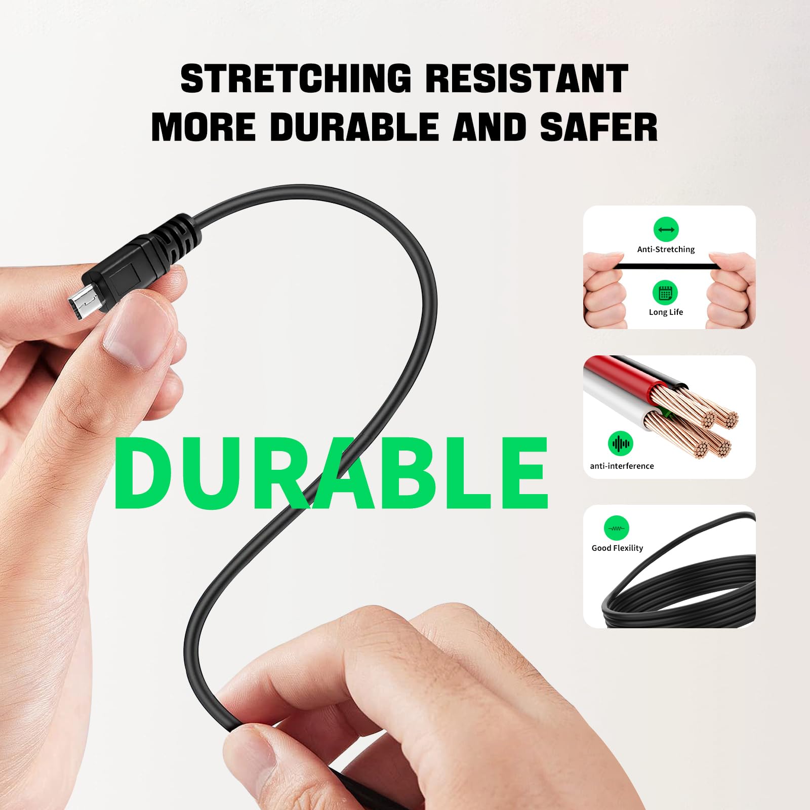 Cavo di ricarica USB per trasferimento immagini, 1,5 m, 480 Mbps, resistente, mini USB 8 pin a tipo C, cavo di ricarica dati per alcune fotocamere Nikon Coolpix/DSLR per PC, iPhone 15