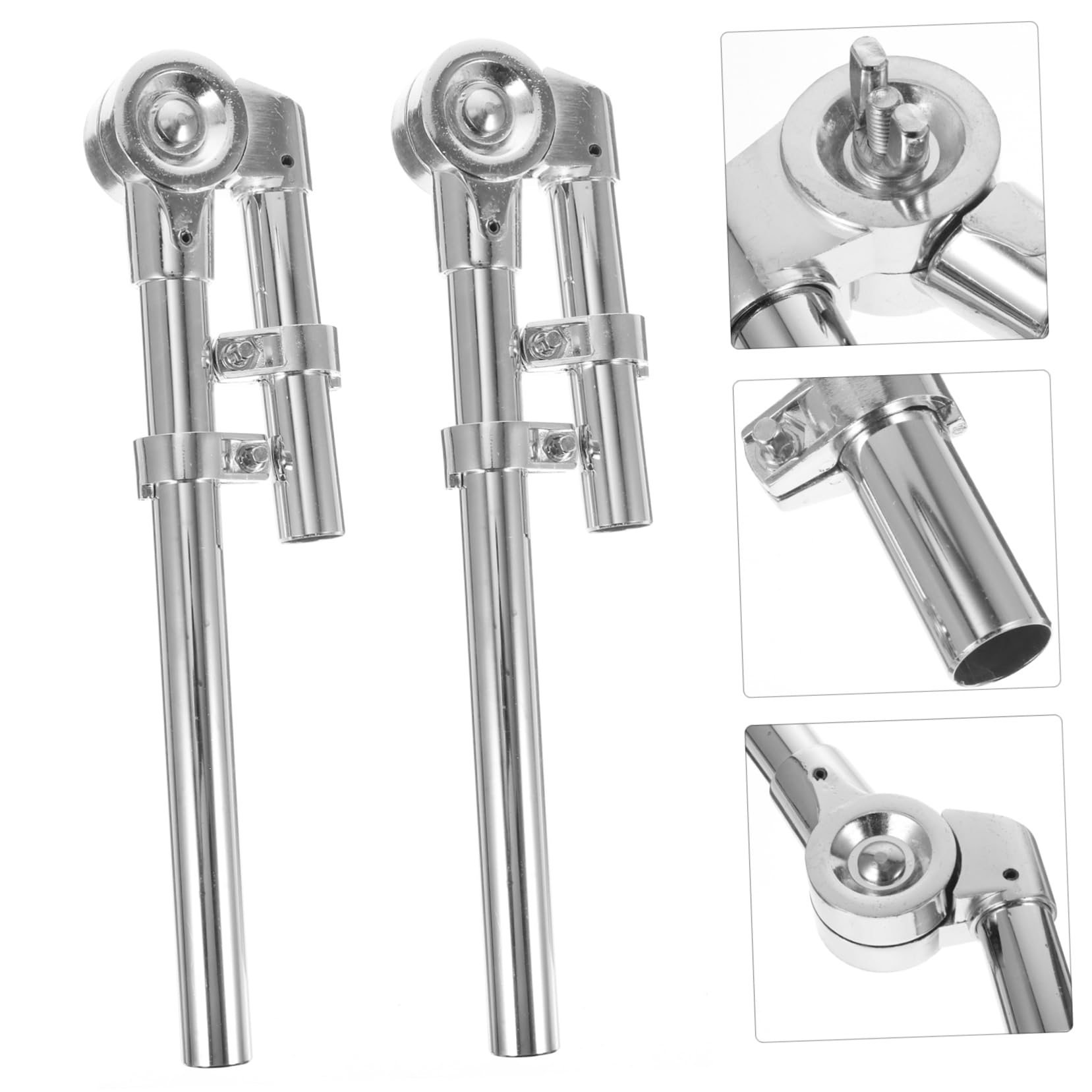 Supporto Per Tamburo Tom Set Di Supporti Per Tamburo in Metallo Color Argento Per Concerti