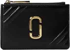 Amazon.com: Marc Jacobs Top Zip Multi Wallet Black One Size