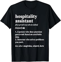 Hospitality Assistant Funny Dictionary Definition T-Shirt