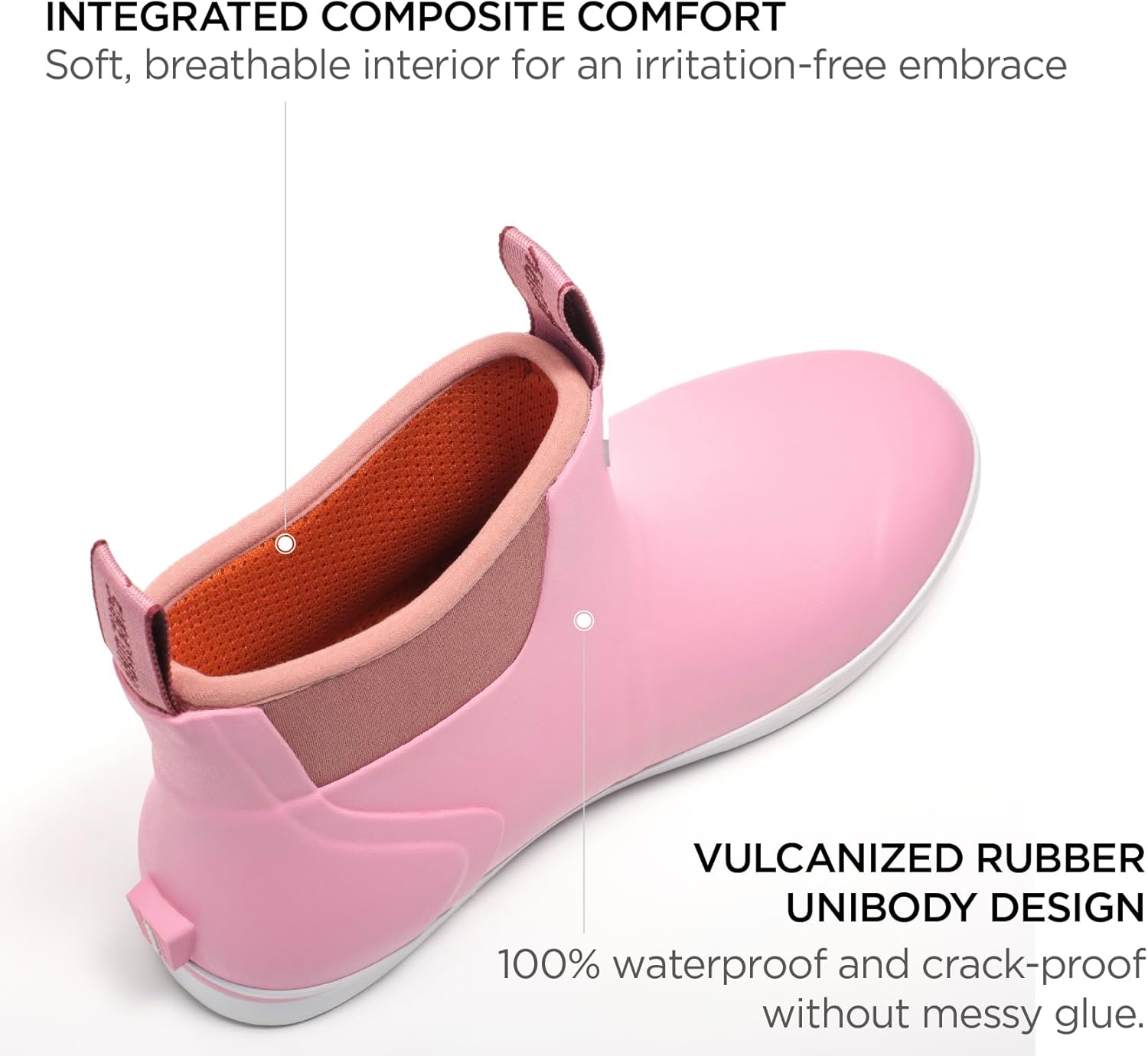 SUREWAY Women's Ankle Fishing Deck Boots for Women,Short Waterproof Neoprene Rubber Rain Boots,Lightweight Garden Work Shoes for Women,Upgraded Slip Resistant,Durable Comfortable - Image 4