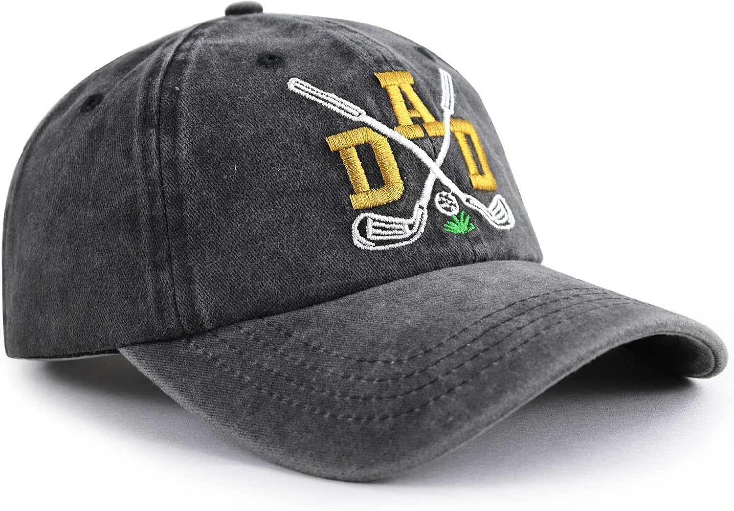 Golf Dad Hats for Men, Funny Adjustable Cotton Embroidered Daddy Baseball Cap - Image 3