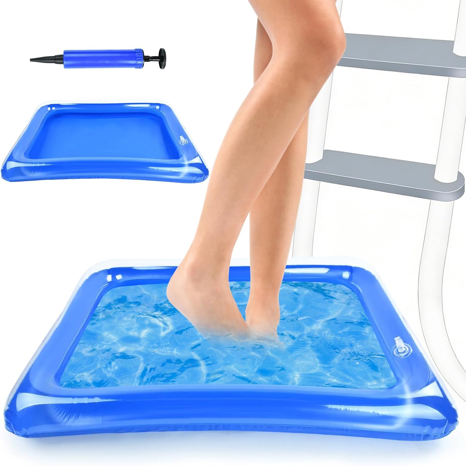 Pediluvio gonfiabile per piscina con pompa inclusa
