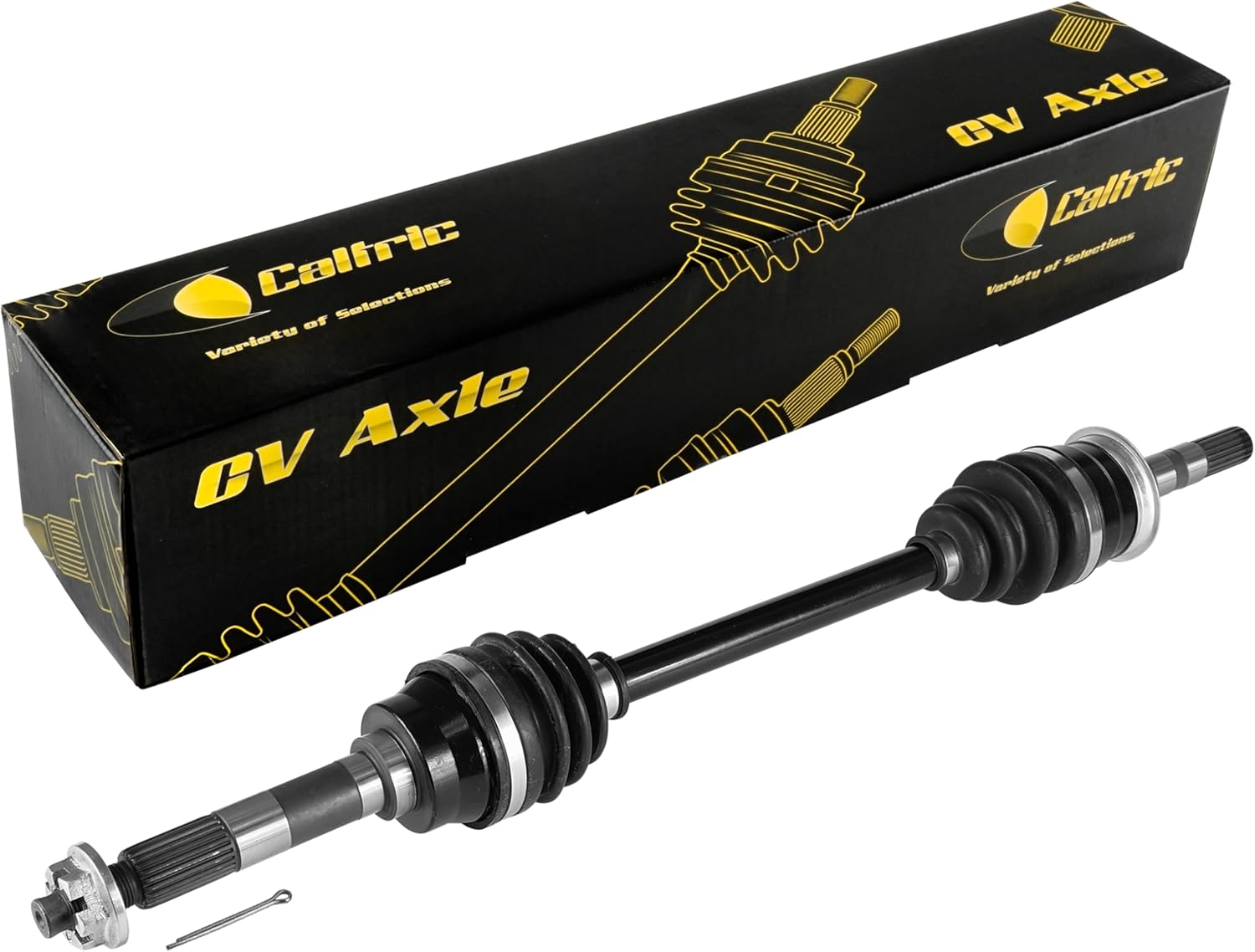 Caltric Front Left Complete Cv Joint Axle Compatible with Kawasaki Mule 3010 Kaf950 Diesel 4X4 2003 2004 2005 2006 2007 2008