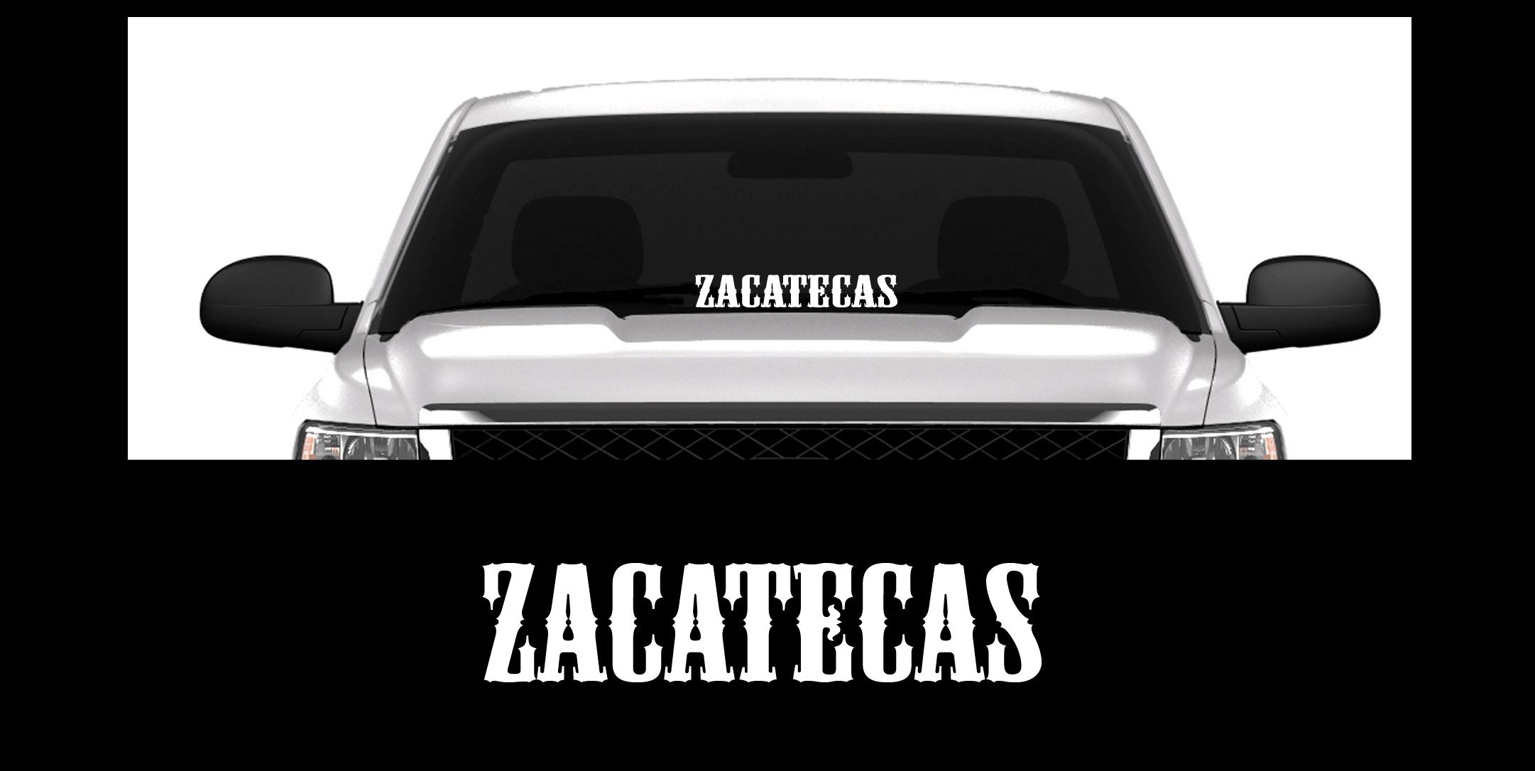 Buy Zacatecas Mexico Nopaleros 23" Window Decal Sticker Windshield