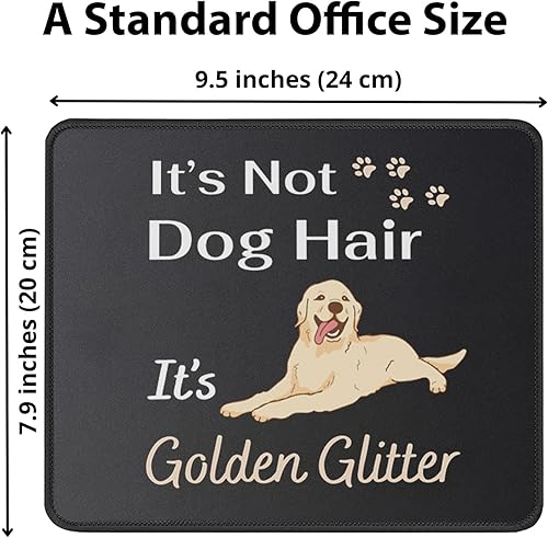 Miniatura 2 de Funny It's Golden Glitter - Alfombrilla de mouse para amantes de los perros, regalo para dueños de perros, tapete de mouse para amantes de los