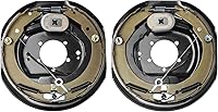 VEVOR Self-Adjusting Electric Trailer Brakes 12x2 Pair for 7000 lb Axle, 5-Hole Mount, Right & Left Backing Plates