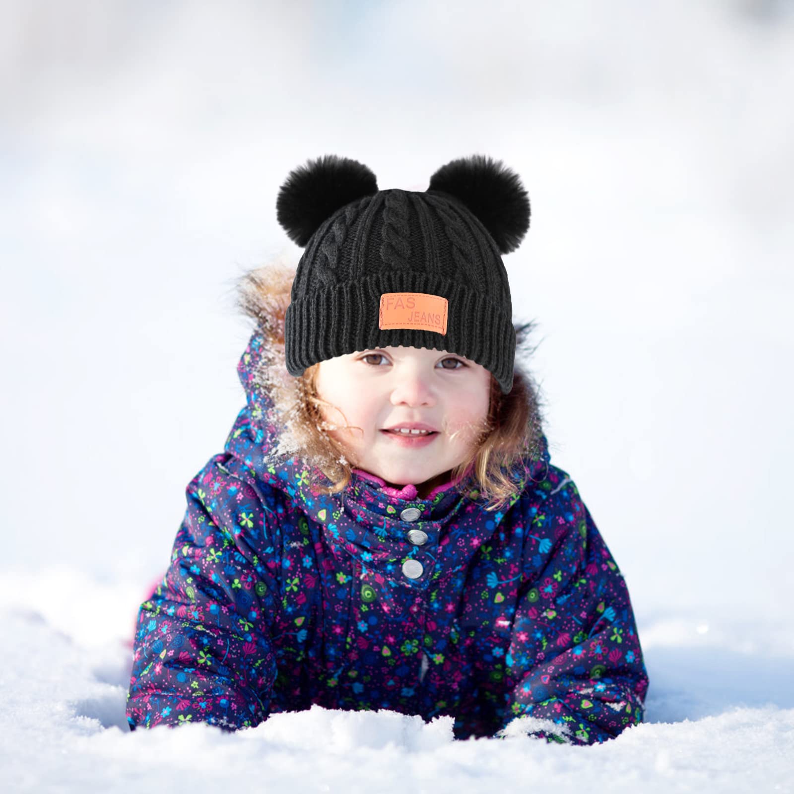 Bekecidi Dziecięca czapka, szalik, rękawiczki, zestaw zimowych czapek, czapka beanie, ciepła czapka z dzianiny, szal pętelkowy, czapka i rękawiczki, dla małych dzieci, zestaw dla chłopców i