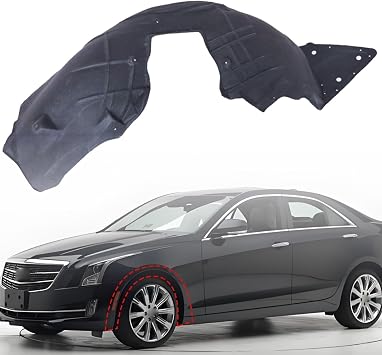 GXARTS Black Driver Side Front Inner Fender Liner 23199811 Compatible with Cadillac ATS 2015 2016 2017 2018