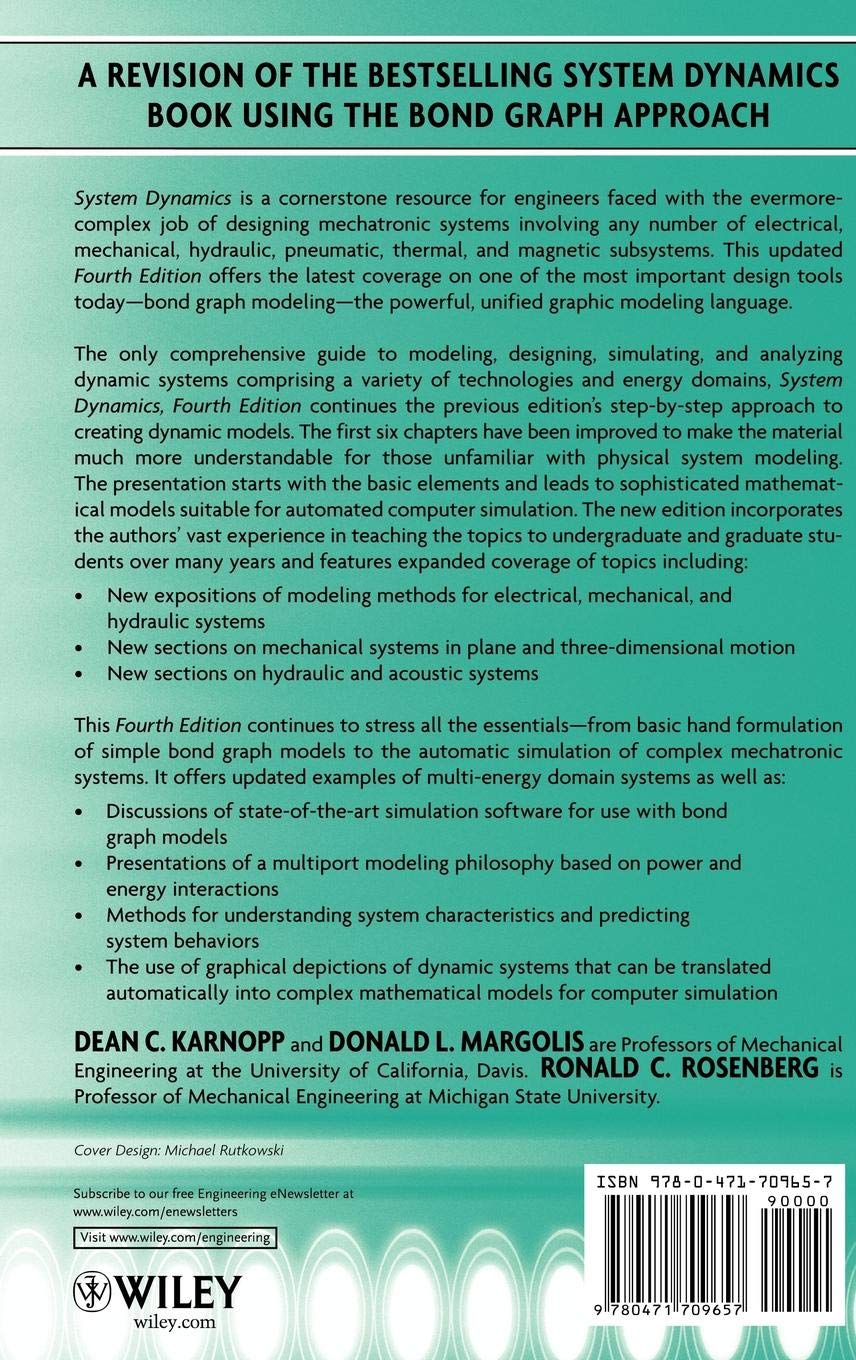 System Dynamics: Modeling and Simulation of Mechatronic Systems