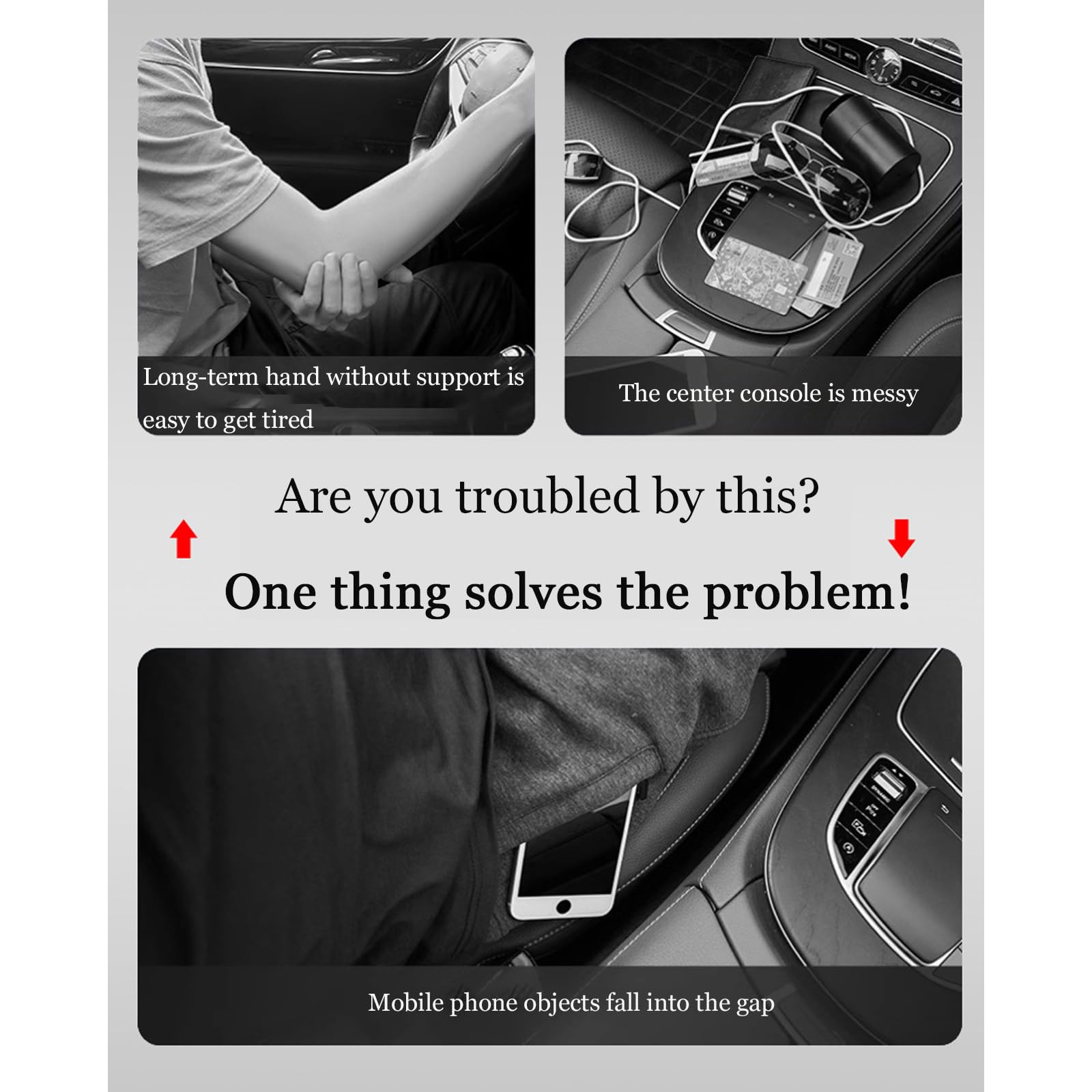 Auto Armlehne Box für Mitsubishi Colt Z30 Colt ClearTec 2004-2012, Auto Mittelkonsole Armlehne Auto Mittelkonsole Aufbewahrungsbox MittelArmlehnen Auto Innenausstattungs Zubehör,A Black