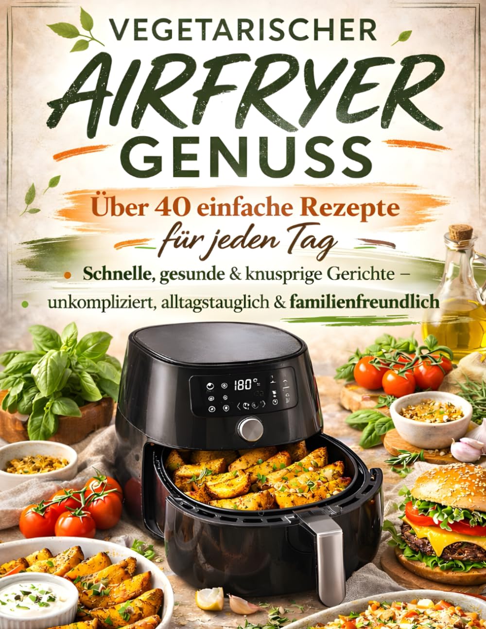 Vegetarischer Air Fryer Genuss: Schnelle gesunde & knusprige Gerichte - unkompliziert, alltagstauglich & familienfreundlich