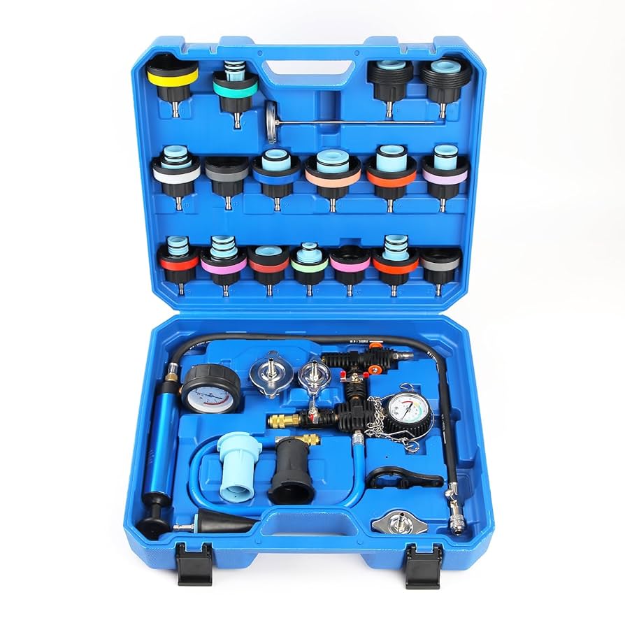 VEVOR 28 Pcs Radiator Pressure Tester Coolant Vacuum Purge Refill With
