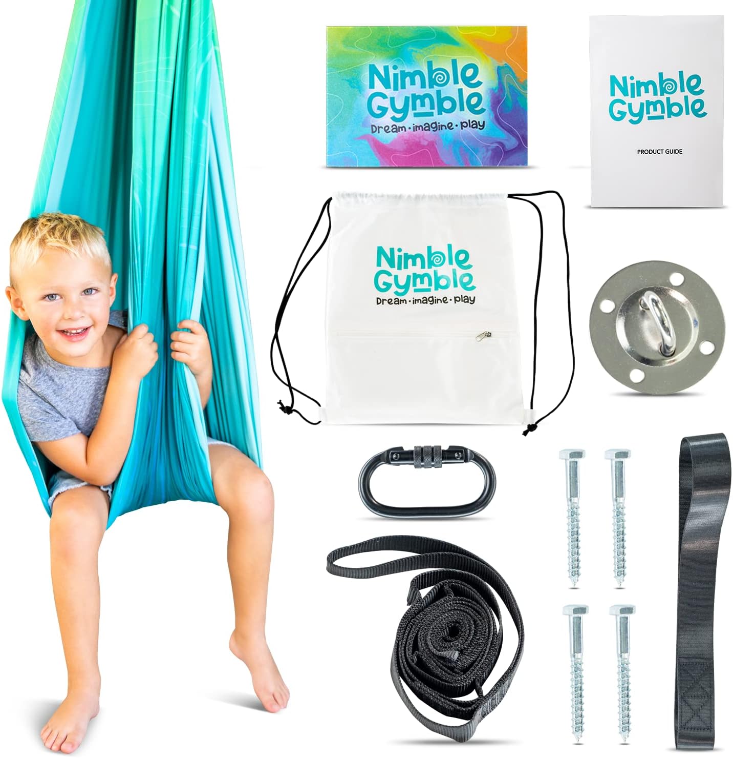 Nimble GymbleSensory Swing (Blue/Green)