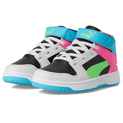 PUMA Kids Rebound Layup Mid Hook And Loop (Little Kid) Kid