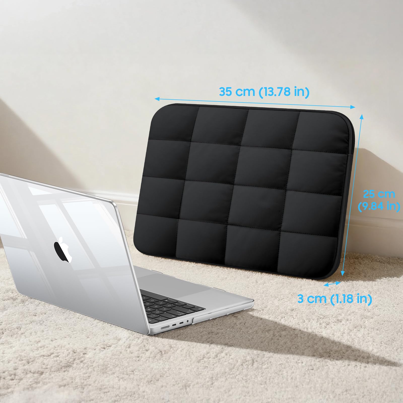 Fintie Etui kompatybilne z MacBook Pro 14" M5, M4, M3, M2, M1 Pro/Max (2026-2021), A3426, A3427, A3434, A3112, A3401, A3185, A2992, A2918, A2779, ultracienkie, twarde pokrowiec ochronny i torba na