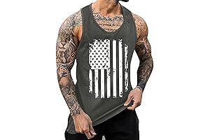 Miles Sanders Miles Sanders Tee Shirts Mens Breathable Summer Sports Casual Sleeveless Top