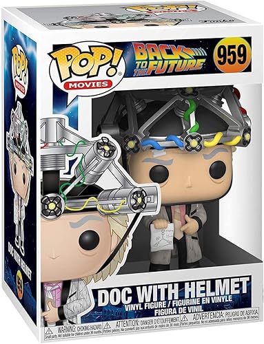 Miniatura 2 de POP Back to The Future - Doc con casco [Dr. Emmett Brown] Figura de vinilo Funko (paquete con funda protectora de caja compatible), multicolor, 3.75