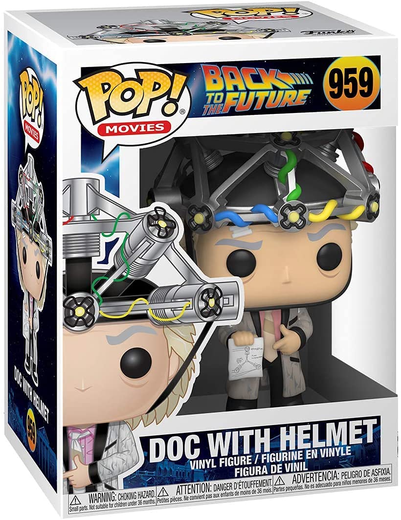 Funko Pop! Moves: Back To The Future - Doc Wth Helmet Vnyl Fgure
