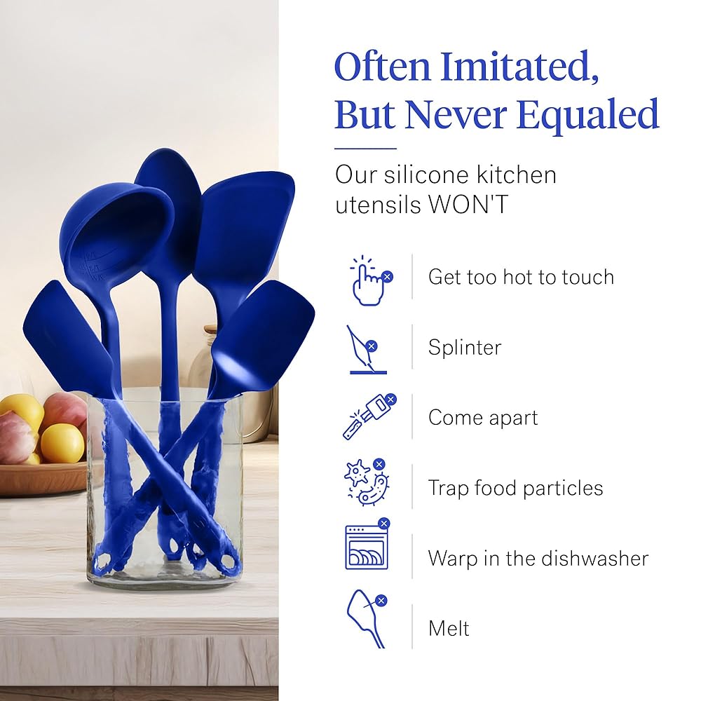 GIR 5-Piece Silicone Kitchen Utensil Set - Non-Stick, Heat Resistant & Dishwasher Safe - Image 5