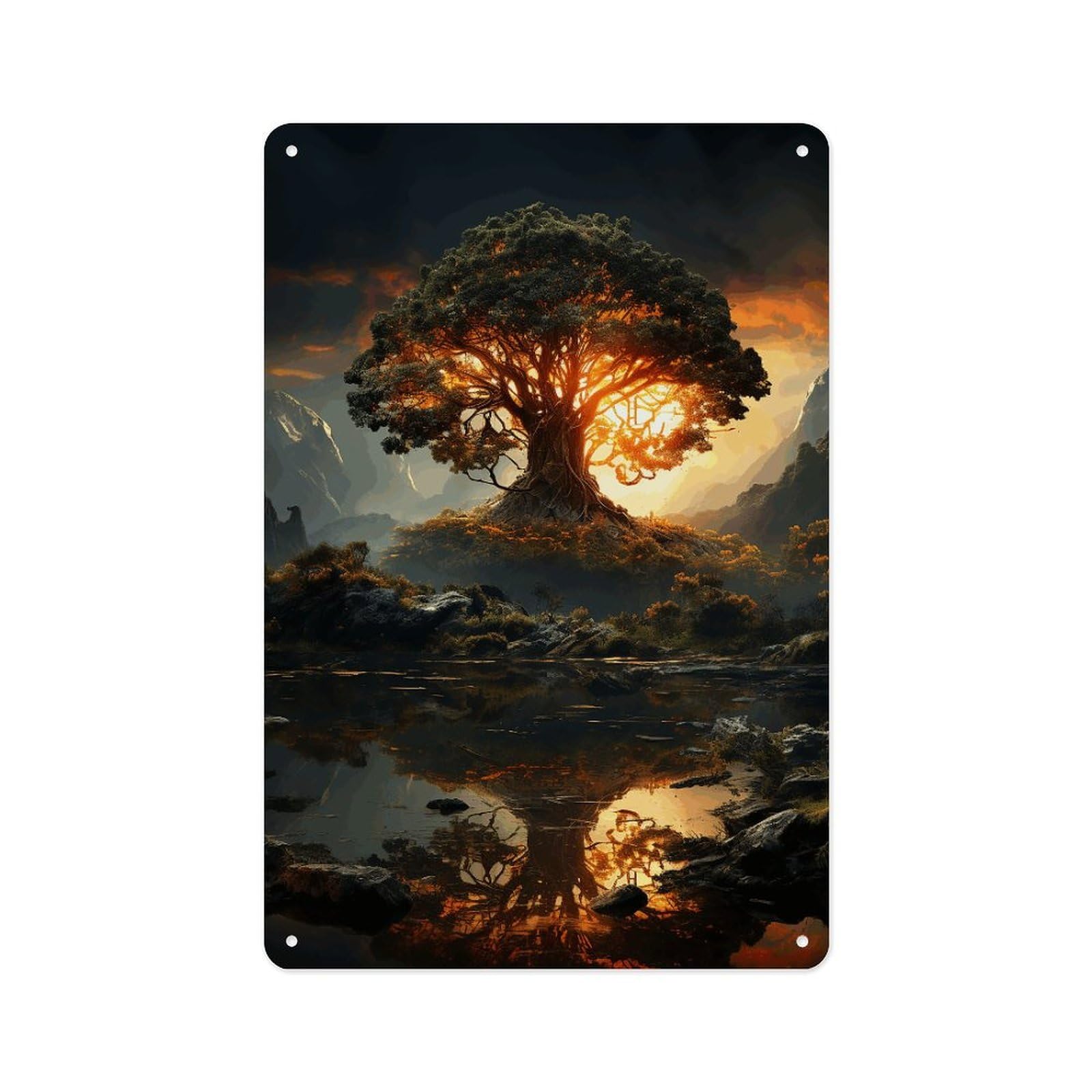 Fekiloot Style Natural Beauties Wall Decor Metal Signs Tin Signs Poster