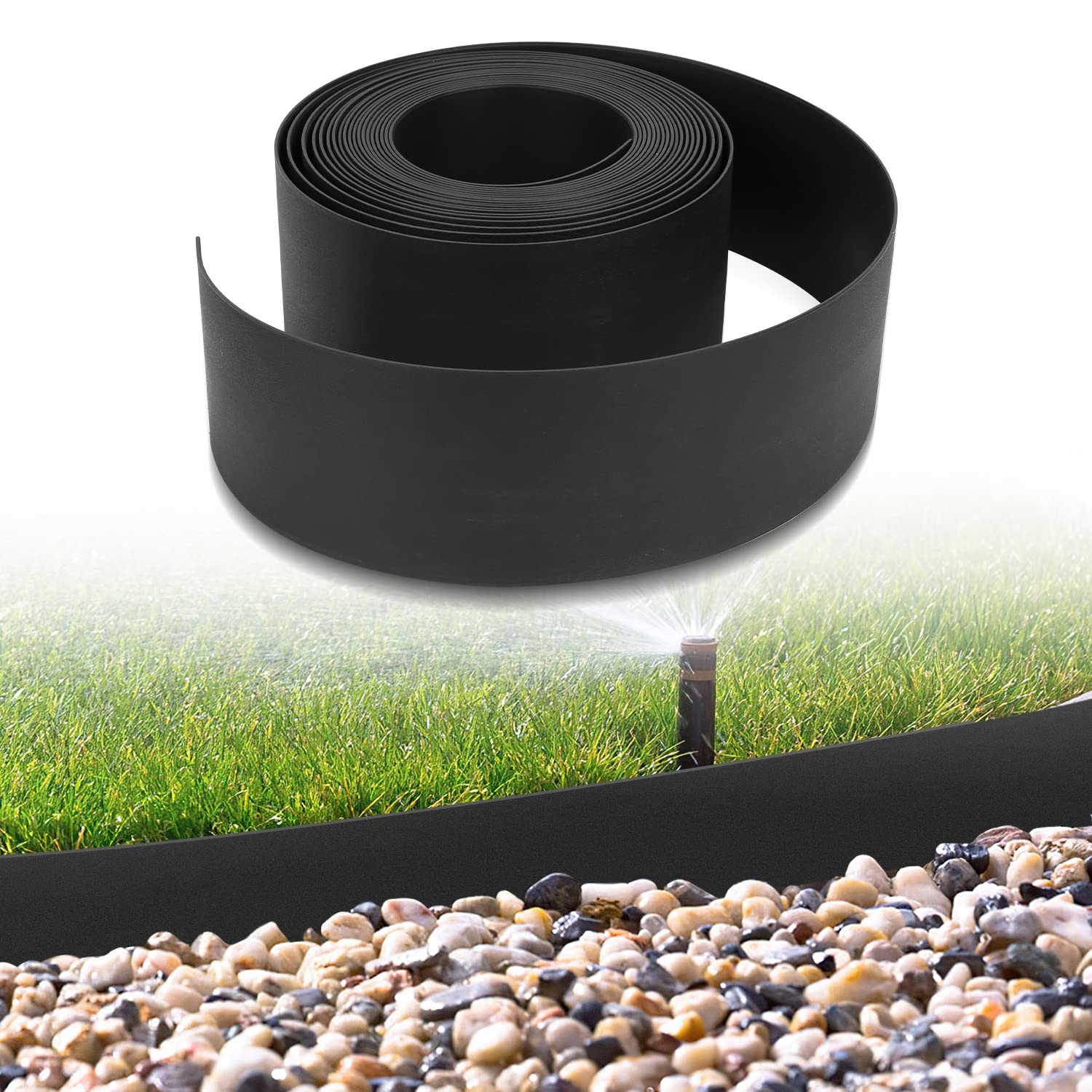 Fuairmee Garden Edging Border, Landscape Edging, Bender Board, Weed