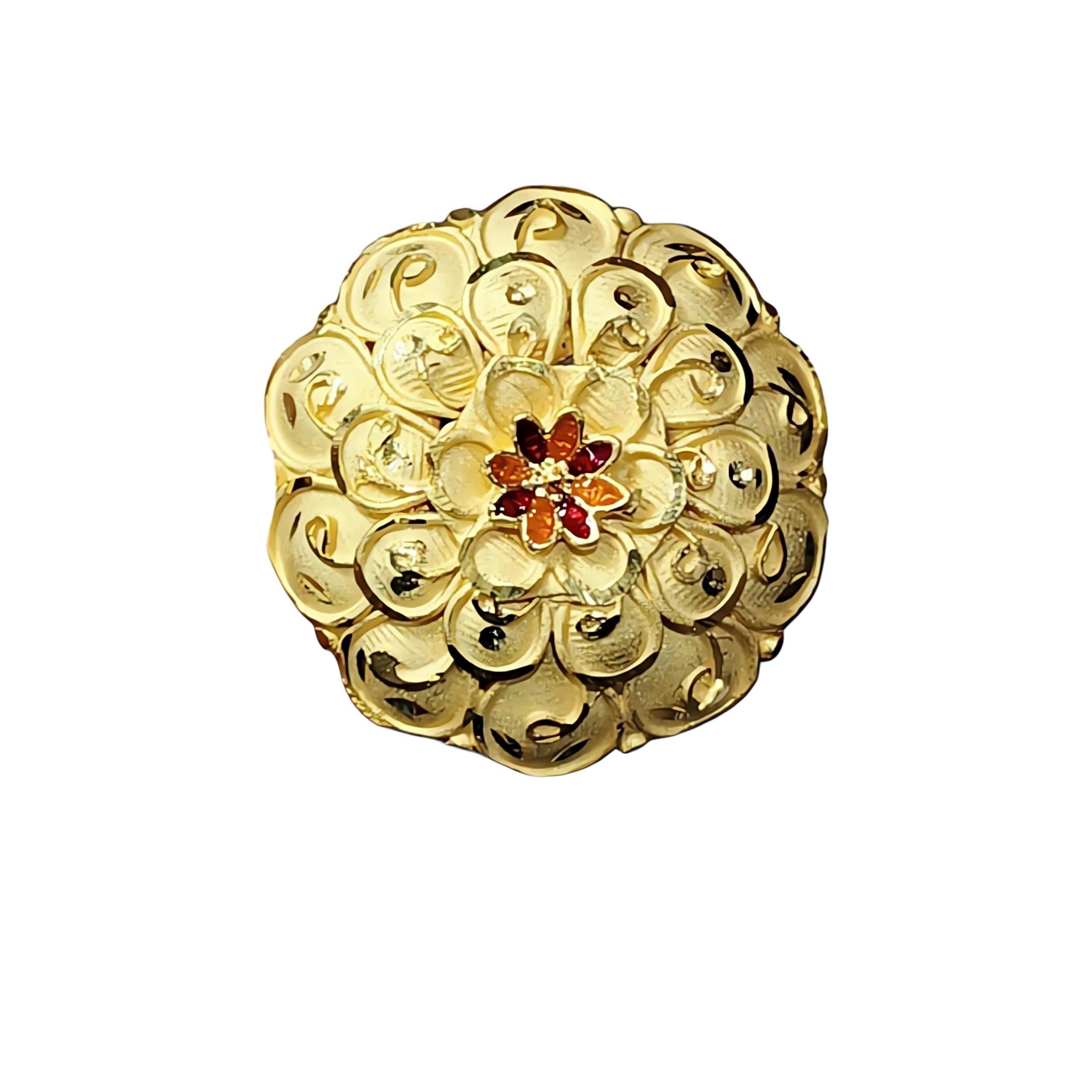 sgn fashion 1 Gram Adjustable Cocktail Ring with High Gold Plated Finish-picture-24