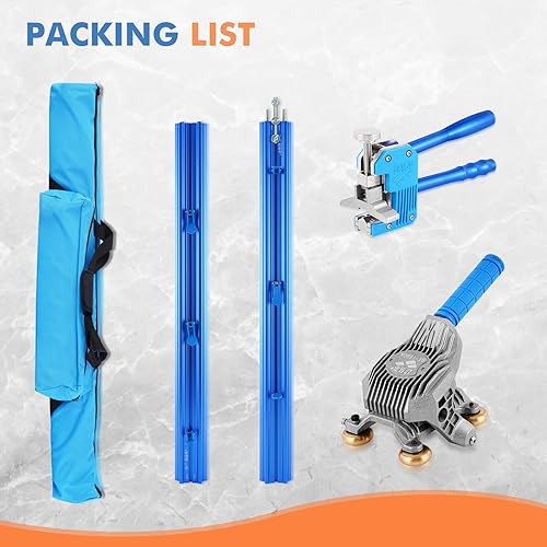 Miniatura 2 de YJINGRUI Cortador manual de azulejos, para azulejos de porcelana de cerámica grandes de hasta 87 pulgadas, herramienta de corte de azulejos de