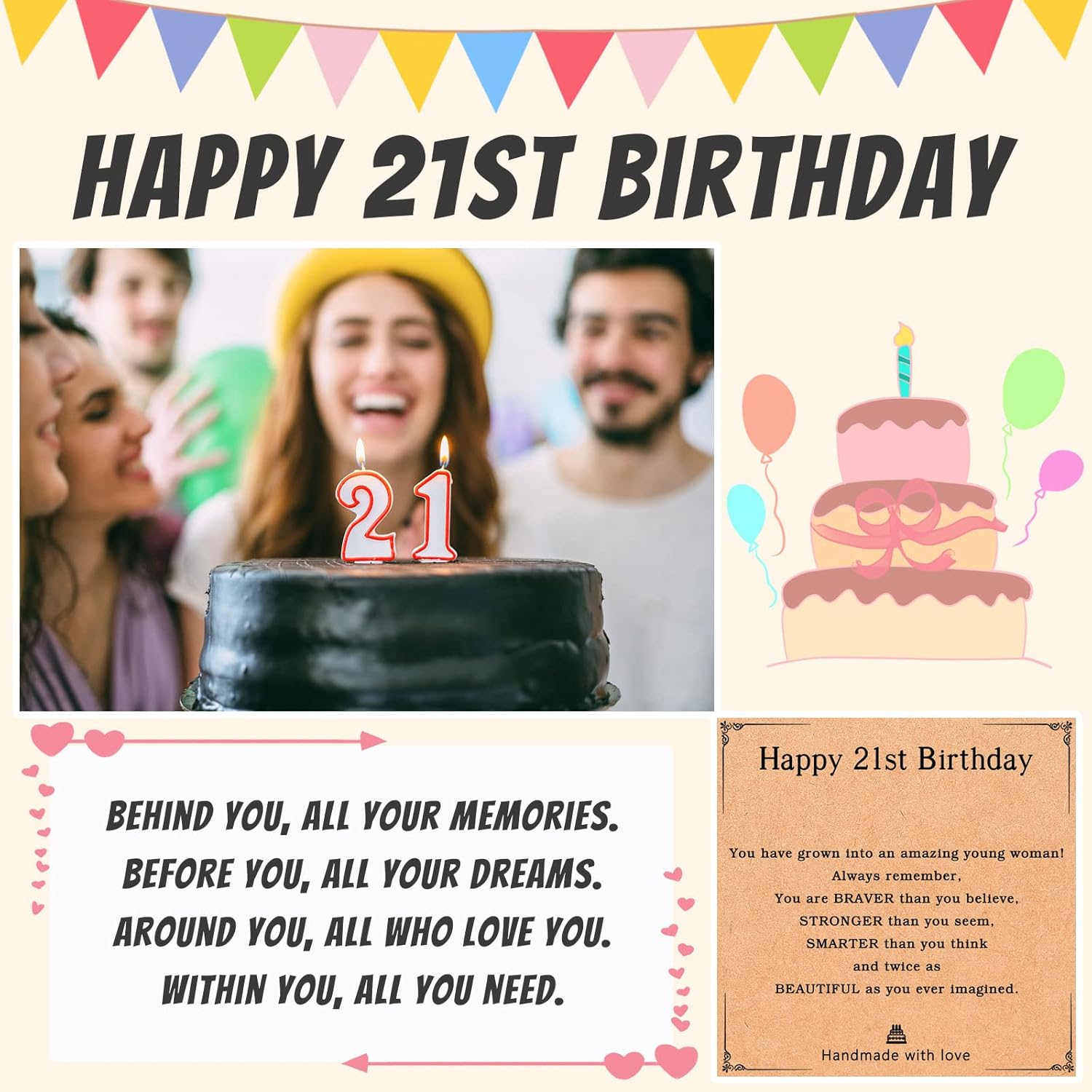 PINKDODO 13th 16th 18th 21st Birthday Gifts for Women Girls Her - Image 2