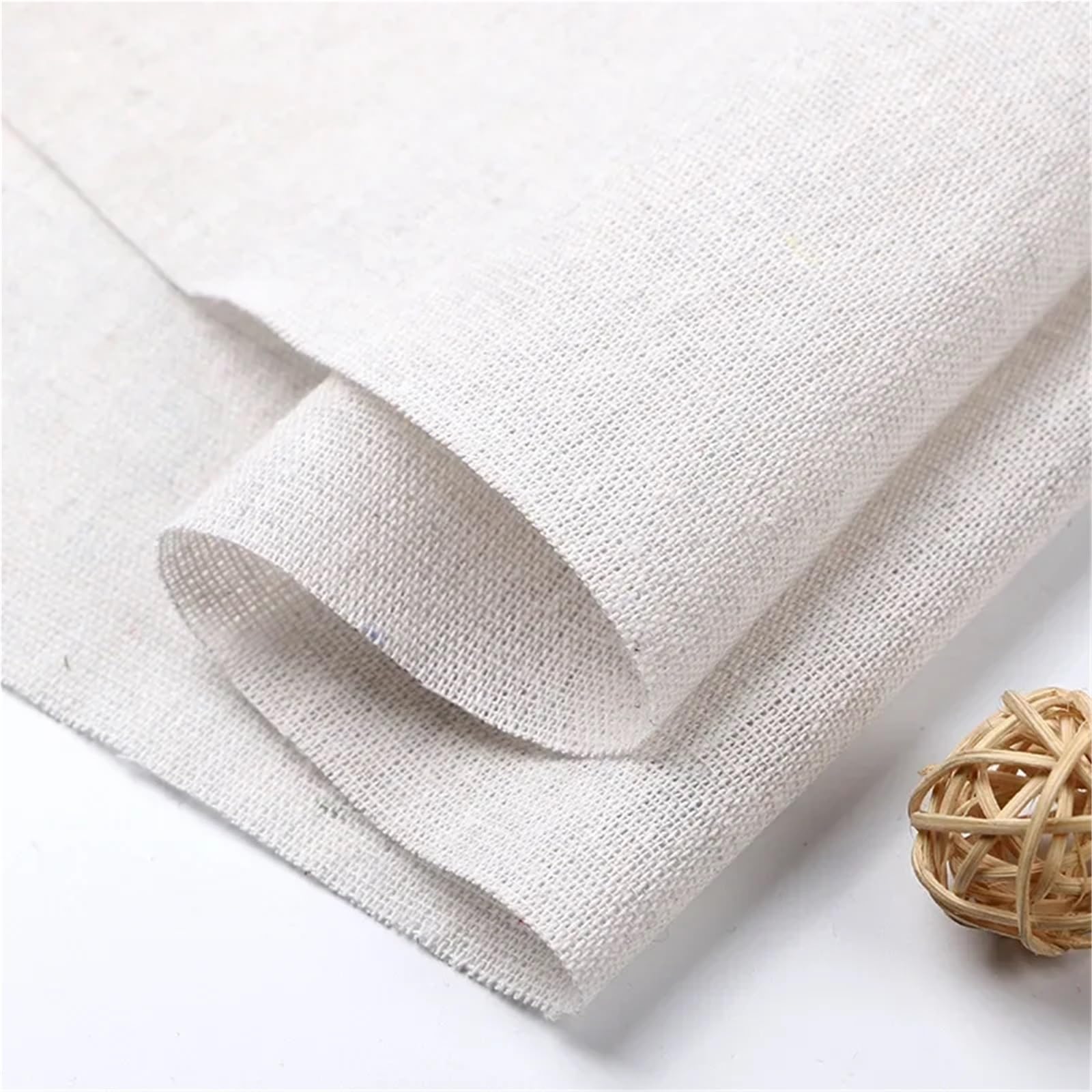 Rollo de Tela de Lino 200/300/500cm X150cm textil algodón lino tela gris Vintage ropa almohada mantel(3,500cm)