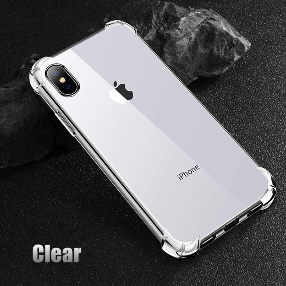 Apple Phone Case,Ockproof Armor Clear Case For Iphone 11 Pro Max Xs Max Xr X 8 7 6 6S Plus 5 5S Se Transparent Phone Cases Airbag Cover