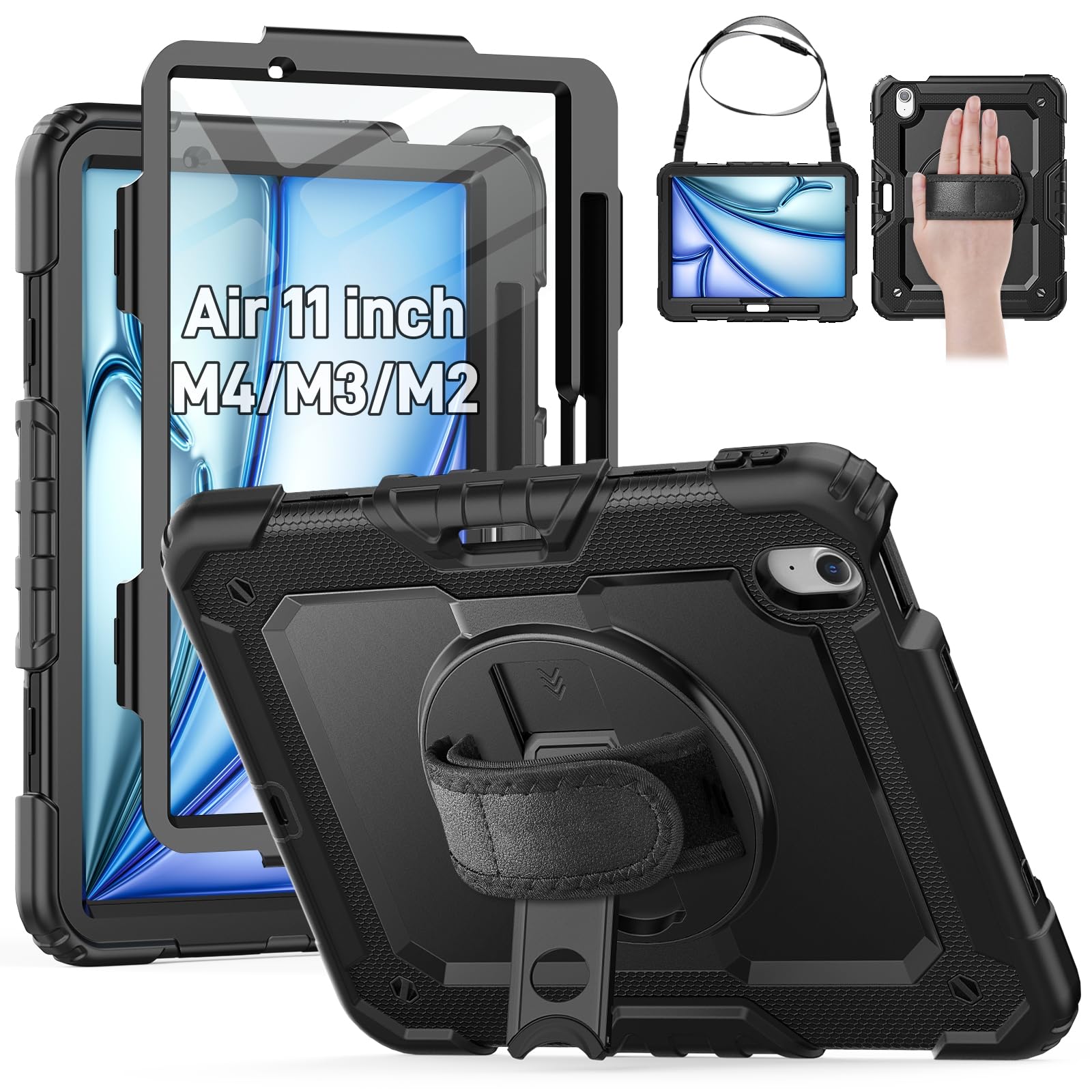 Amazon.com: HXCASEAC Rugged Case for iPad Air 11 inch M4 M3 M2