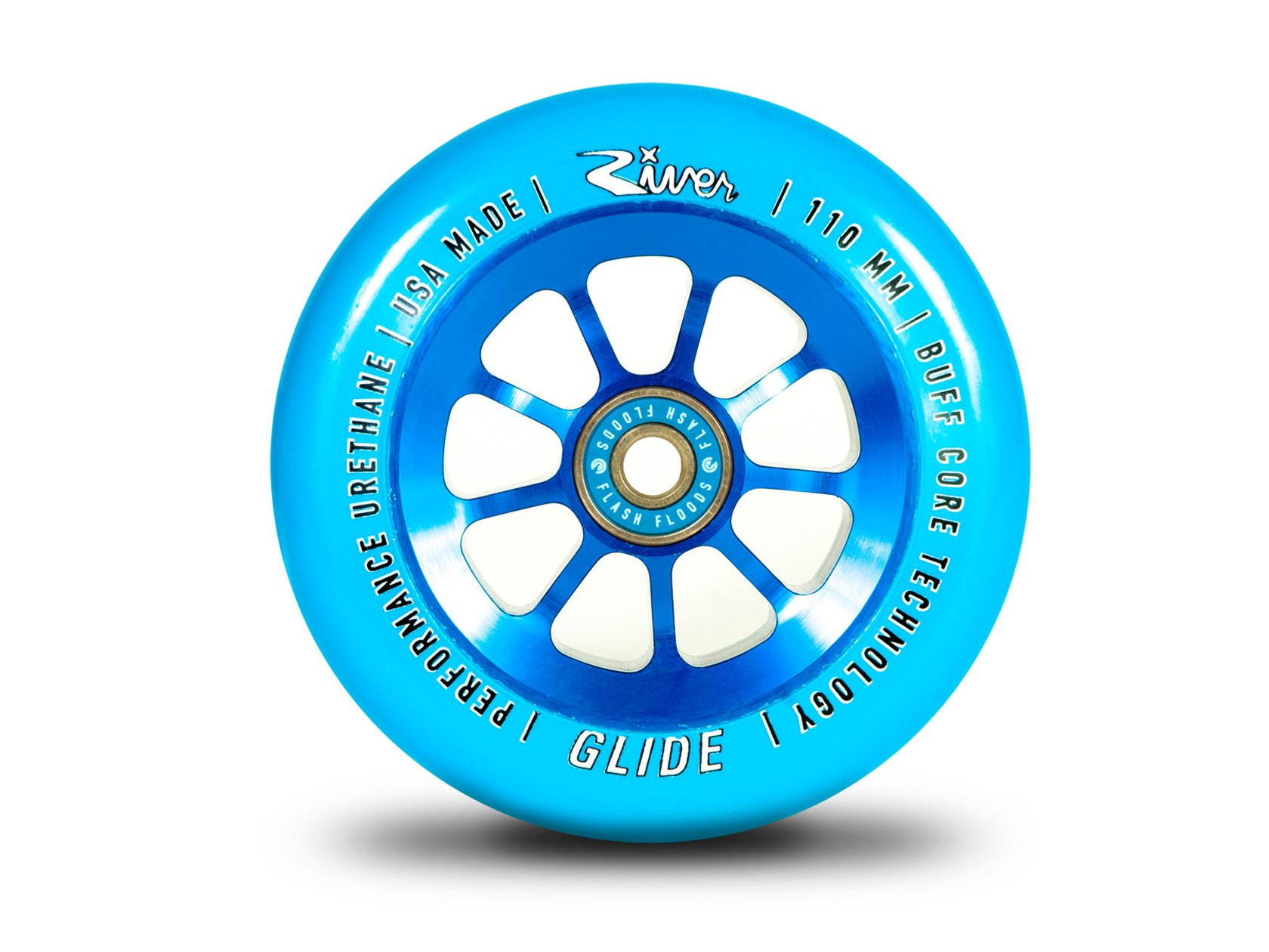 River Glide Wheel Blue (Pair) 110mm scooter