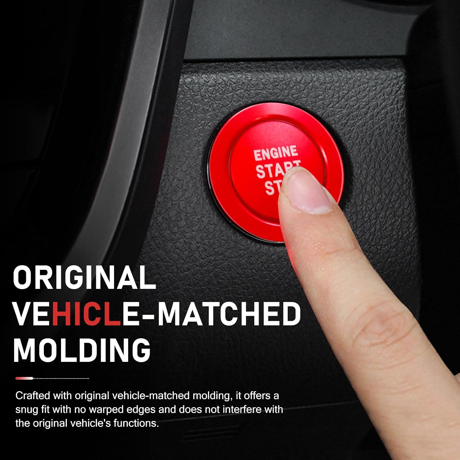 Air Conditioning Knob Covers, Push Start Button Cover Trim Ring,Aluminum Alloy Volume Controller Knob Cover Trim Set Compatible with T0y0ta RAV4 Accessories 2025 2024 2023 2022 2021 2020 2019