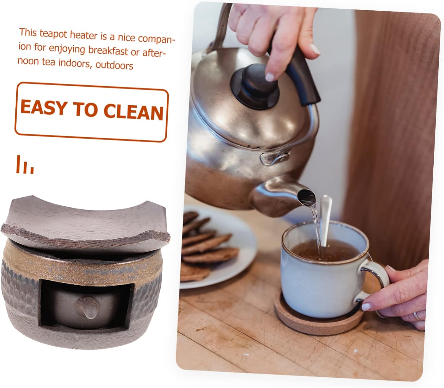 1 Set Tea Warmer with Candle Holder Heater Mug Warmer Tea Warmer Candle Holder Teapot Warmers for Ceramic Tea Pots Tea Stove Warmer Ceramic Tea Warmer Tea Warmer Stove Ceramics