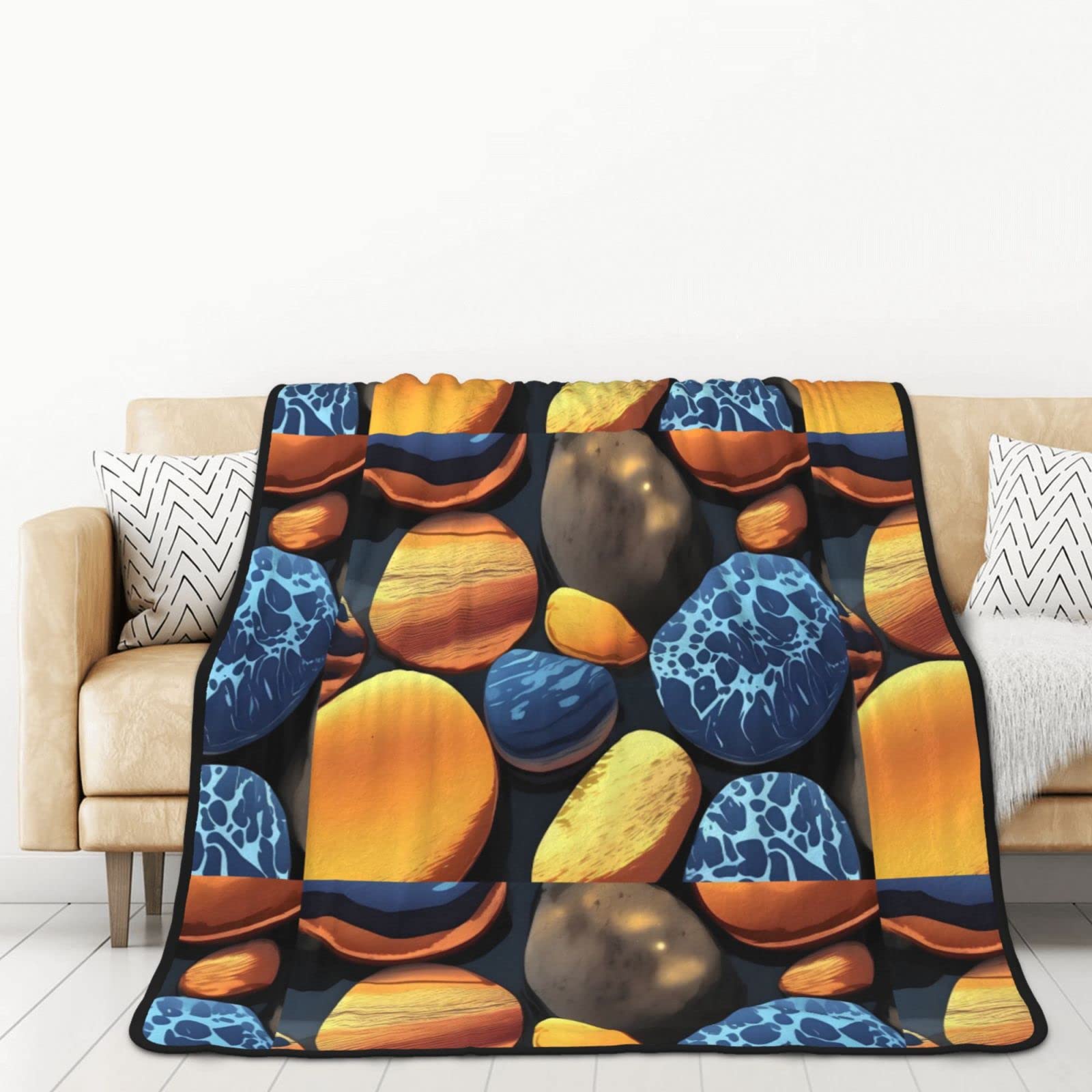 Couverture flanelle lit voiture jaune | Plaid chaud pour adulte frileux
