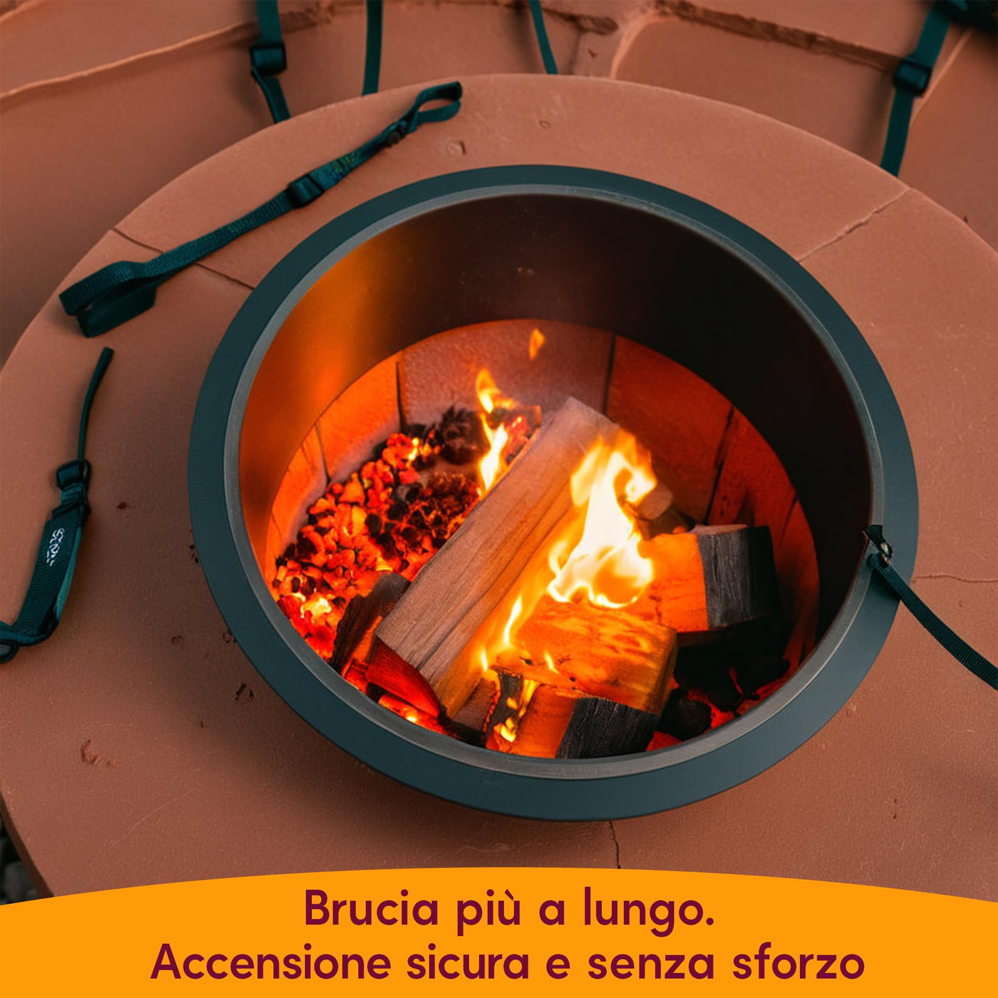 Sicignano - Allume-feu écologique Magnum - 75 pièces, solution écologique et sûre pour allumer les barbecues, poêles et cheminées de manière durable et simple